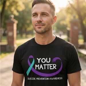 Black Suicide Prevention Awareness T-Shirt